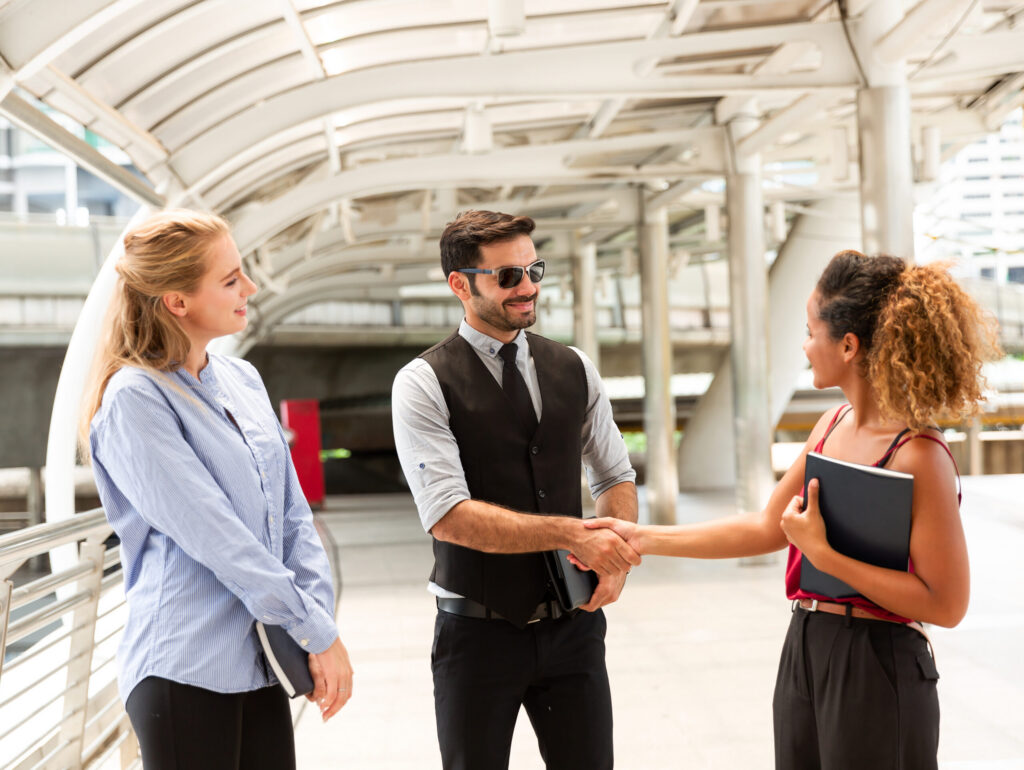 Customer acquisition strategists coming together in the field