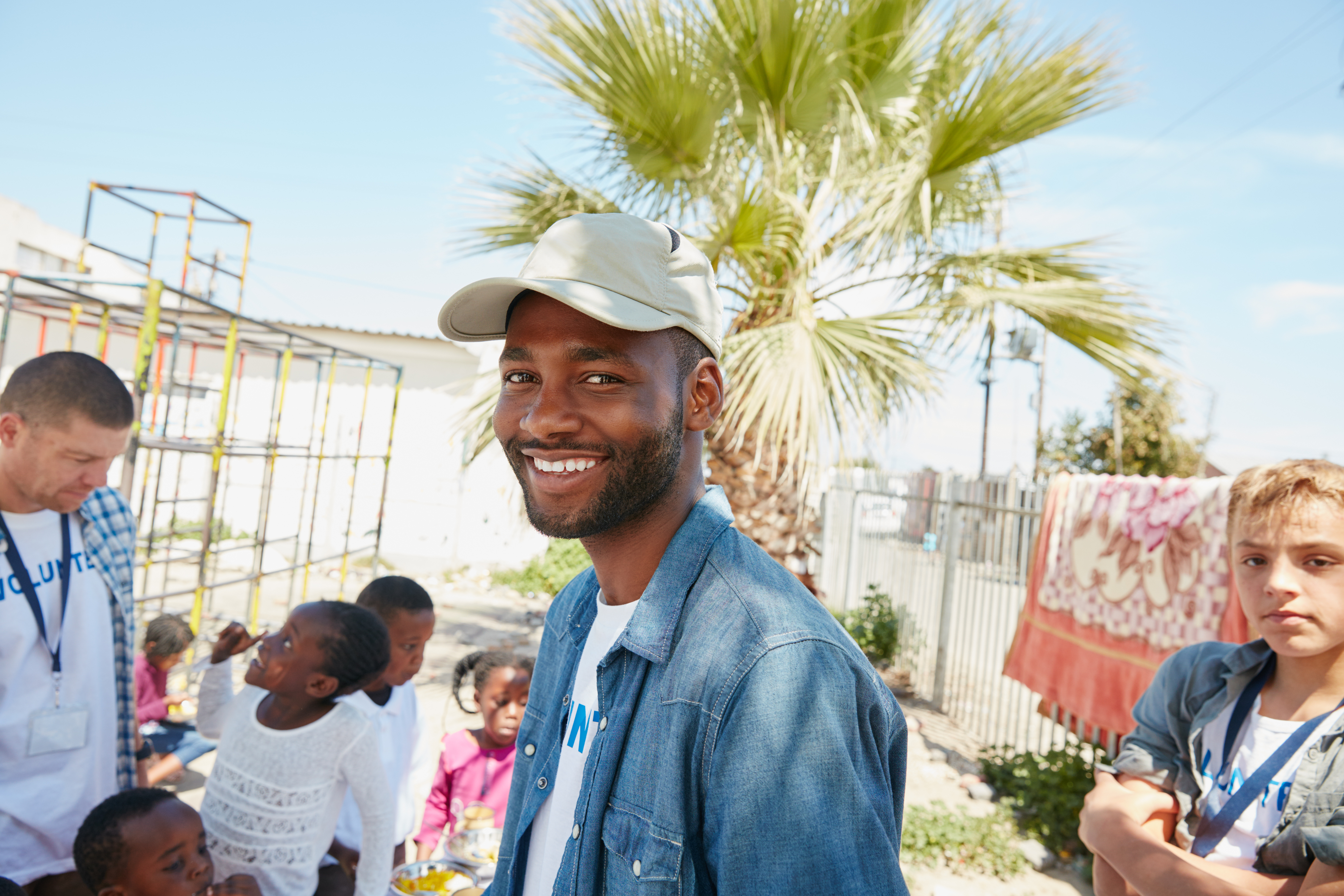 A market expansion professional at a community event